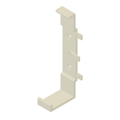 Reeflink-clip-v1.png Download STL file Ecotech Reeflink wall mount clip • 3D print template, torx