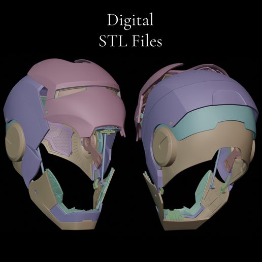 Iron Man Motorized Mk 3 3D Printable Iron Man Helmet STL 3D File for 3D  printingCults