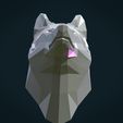 PWH-06.jpg Low poly Wolf head