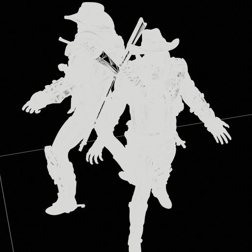 Desktop.jpg Hell Sheriff High Poly for 3d Print