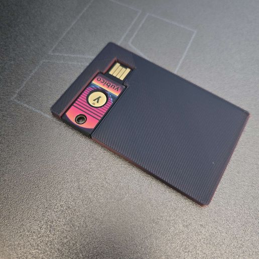 STL file Yubikey Holder 🧰 ・3D print design to download・Cults