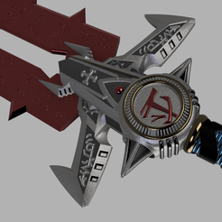 Doom sword v123.png STL file Doom Eternal sword・3D printer design to download