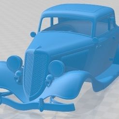 Ford-Coupe-1934-1.jpg 3D file Ford Coupe 1934 Printable Body Car・3D printer design to download
