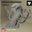Gravemind-3.png Gravemind (Flood) - Halo Series - 3D Figure