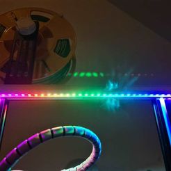 3D Printable Support for Ikea LED strip for CR-10 / Ender 3 by Boero