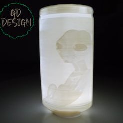 IMG_20230317_105904004.jpg STL file Alien in Jar Light・3D printing idea to download