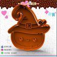 105-halloween-calabaza-alegre-con-sombrero.jpg HALLOWEEN HAPPY PUMPKIN WITH HAT cookie cutter - halloween pumpkin with hat cookie cutter