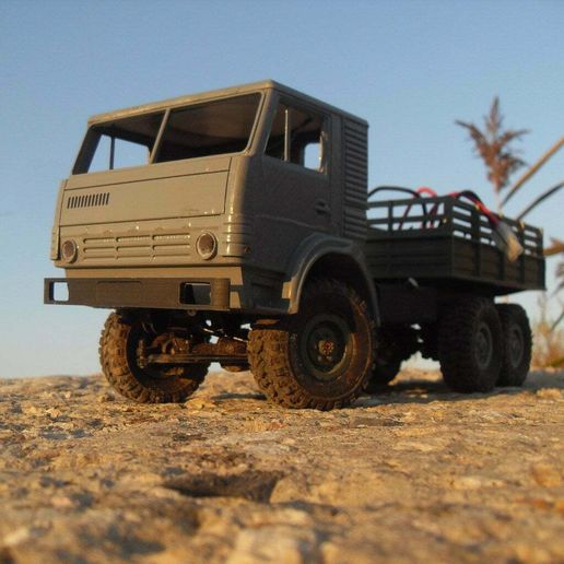 cabin KAMAZ in 1/16 scale - 3D model önizlemesi
