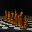 3.png Troll Goblin Characters Chess Set - Different 6 Chess Pieces 3D print model