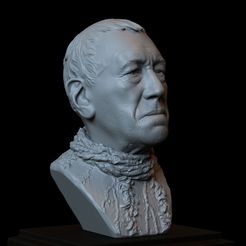 01.jpg Archivo 3D Cuervo de Tres Ojos (Max Von Sydow) personaje de Juego de Tronos, Modelo imprimible 3d, Busto, Retrato, Escultura, 153mm de altura, archivo STL descargable・Modelo para descargar y imprimir en 3D