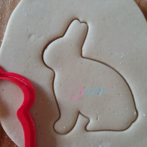 Cortador de galletas galletón grande 3 tamaños 15, 12 y 10 cm CONEJO