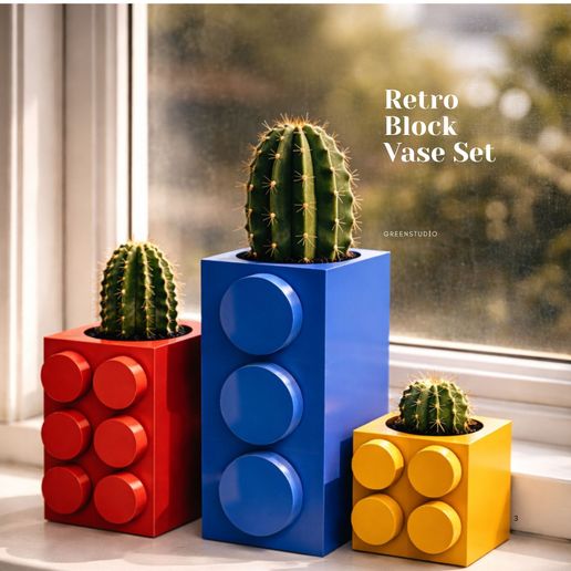 Vase Set –  Home Decor (STL)