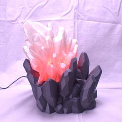 d9d50d0e3863d8273db74465a124b1bf_display_large.JPG Free STL file Crystal LED Lamp・3D printing idea to download