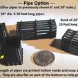 Pipes-1.jpg N Scale -- Bunk of 16 pipes - 24 inch dia. X 10 feet long -- Use on switch machine or other places.