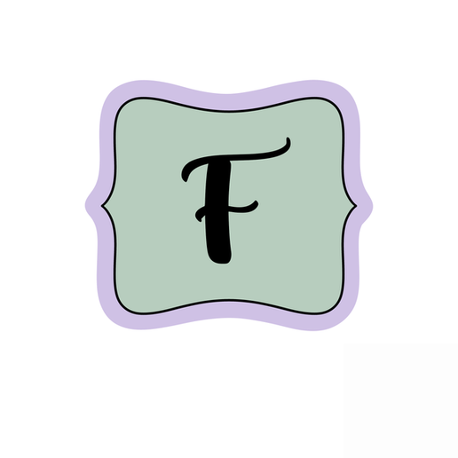 Custom Name Frame Cookie Cutter STL – Personalized Plaque 3D Print File