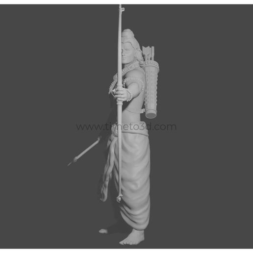 🗿 Lord Rama・ STL File for 3D printing・Cults