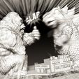 Godzilla-VS-Kong-15.jpg Godzilla Vs Kong carrier ship attack caricature -3D PRINT MODEL