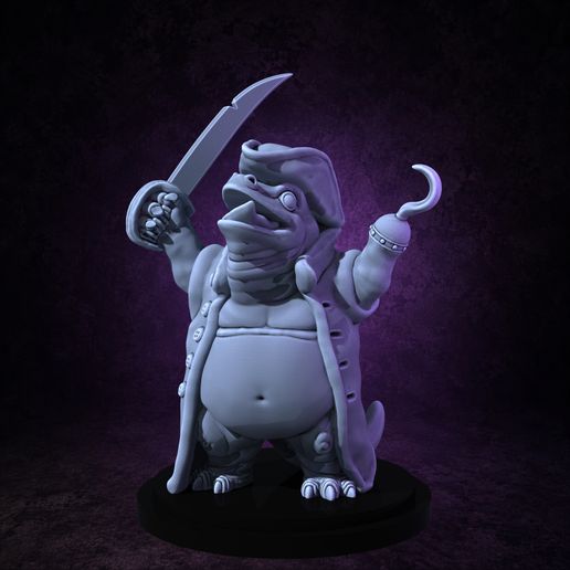 Lizardfolk Pirate (supportless) 3D model