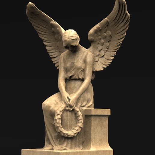 Angel_01_KEY.jpg Angel Statue 1 3D Model