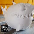 4.jpg Fat chibi shark 3D print model