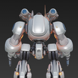 Mecha-Sentinel-3-Trasera-Textura.png Aegis-03 Warden - STL Defence Guardian Mecha (Научно-фантастическая миниатюра / 70 мм печатный робот)