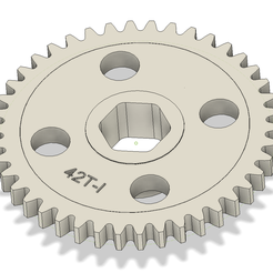 eng1.png Archivo STL Engranaje 42 dientes RC・Plan imprimible en 3D para descargar