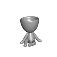 Vaso_1_Gris.jpg Free STL file JARRÓN MACETA ROBERT 01 - VASE FLOWERPOT ROBERT 01・3D printing design to download