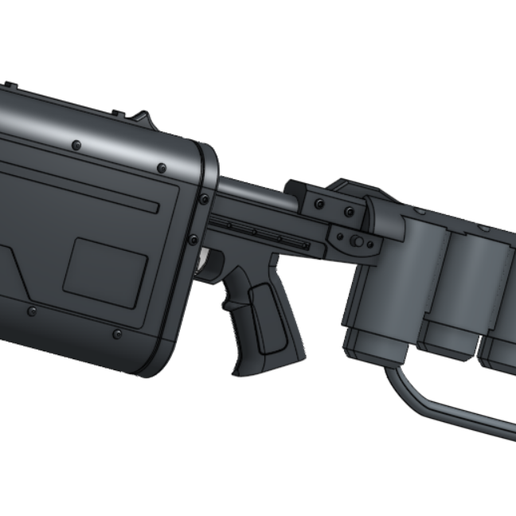 THE DARK KNIGHT RISES EMP rifle 3D model