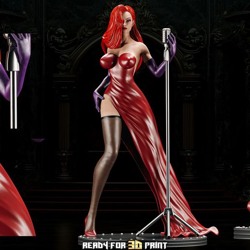 🐇 Jessica Rabbit - Disney - Collectible Legendary 3D Printing Figure ...