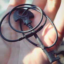 1280_display_large_display_large.jpg STL-Datei Necklace - Skeleton Key kostenlos・3D-druckbare Vorlage zum herunterladen