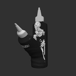 1.jpg Archivo STL Dynamic Black Ink Bottle 8 oz・Plan para descargar y imprimir en 3D