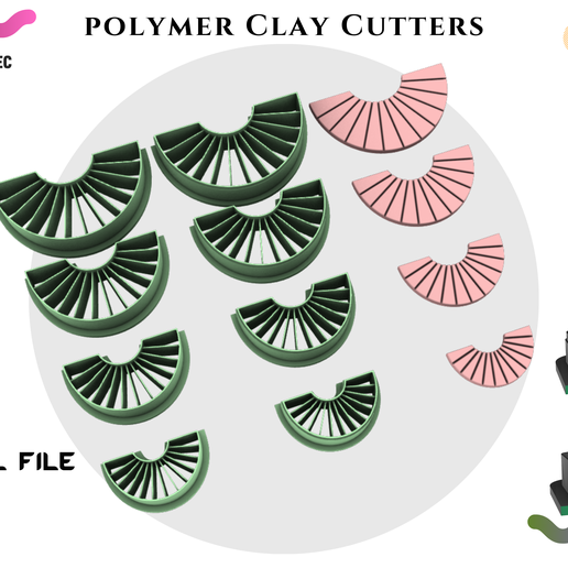POLYMER CLAY CUTTERS/Daisy Flowers * 4 size 2 version cut/EULITEC.COM/CC/COPYRIGHTED LICENSE 3D model