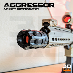 3DTAC_Compensators_Aggressor_Demo.png Archivo STL 3DTAC / Compensadores Airsoft: Agressor・Diseño imprimible en 3D para descargar