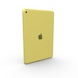 1.png Apple iPad 10.2 inch (9th Gen) Yellow Color - Stylish Tablet 3D Model