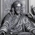 c08.jpg Last Supper basrelief Jesus last dinner 3D print model