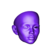 1.stl Head (E2) 3D model bjd doll \ Female \ figurines \ articulated doll \ ooak \ 3d print \ character \ face