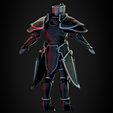 BlackKnightArmorBundleBackSideRight.png Fire Emblem Black Knight Armor and Helmet for Cosplay