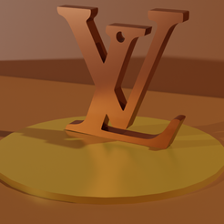 v.png STL-Datei louis vuitton anhänger・Modell für 3D-Drucker zum Herunterladen