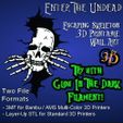 Enter-Undead-IMG.jpg Enter The Undead Escaping Skeleton 3D Printable Wall Art STL 3MF
