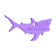 Cat_Shark_Nametag.stl Etiqueta de identificação do tubarão-gato