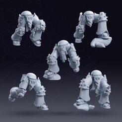 Night_Lords_Legs_01_IMG_1.jpg Fichier STL SEIGNEURS DU CHAOS DE LA NUIT - JAMBES X5 - IMPRESSION 3D・Plan à imprimer en 3D à télécharger
