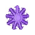 engine.stl STL file old airplane/radial engine wall decoration・3D printable model to download