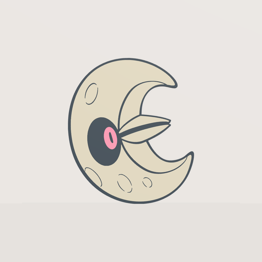 Pokemon Hoenn Lunatone #337 Wall Art