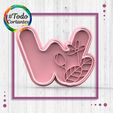 4418-W-con-flores.73.jpg STL file Cutter letter W with flowers・3D print design to download