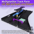 MDS_TRACK_DIGITAL_Lane-Changers_render4b.jpg MyDigitalSlot Left, Right and Double Lane-Changers, 3D printed DIY track parts for your 1/32 Digital Slot Car Racing Game