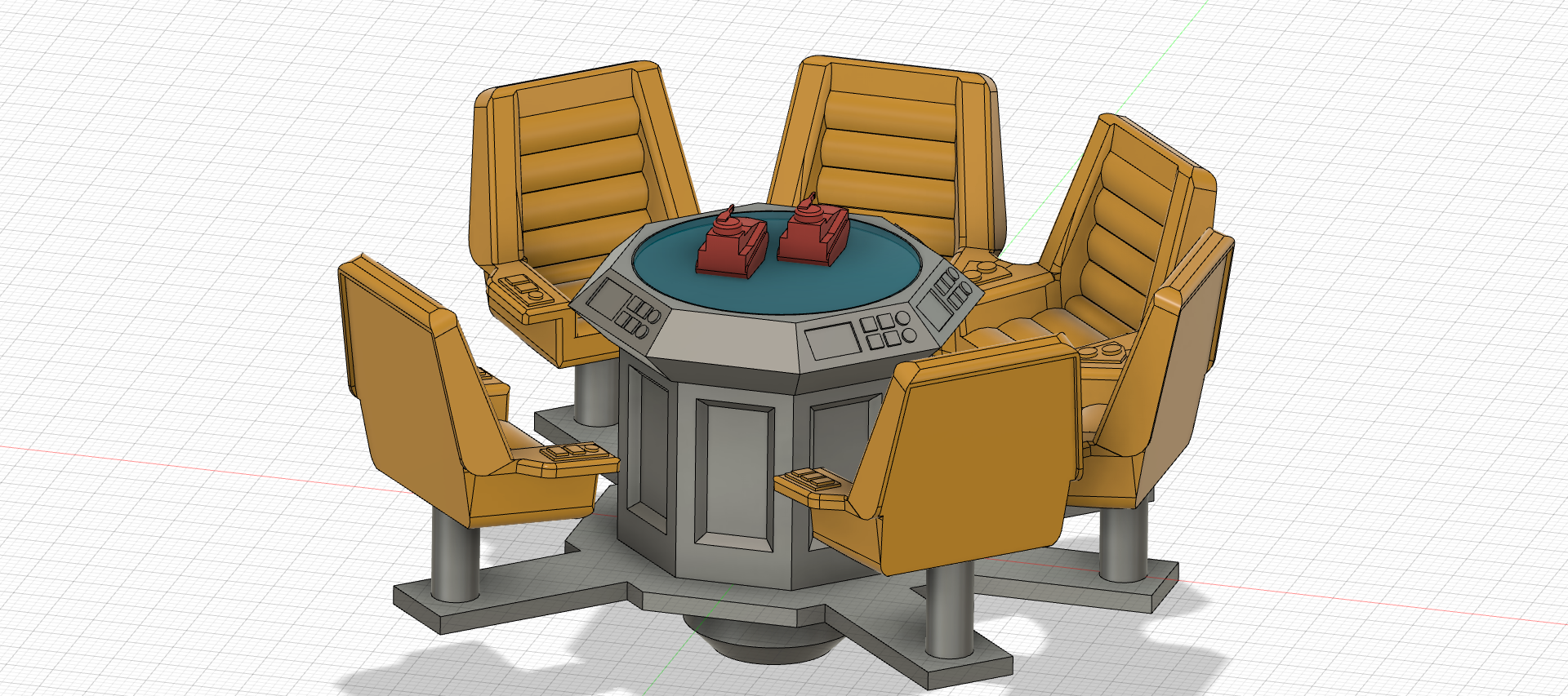 Starbase Table Скачать файл STL Старком - командование звездной базы - комната для ...