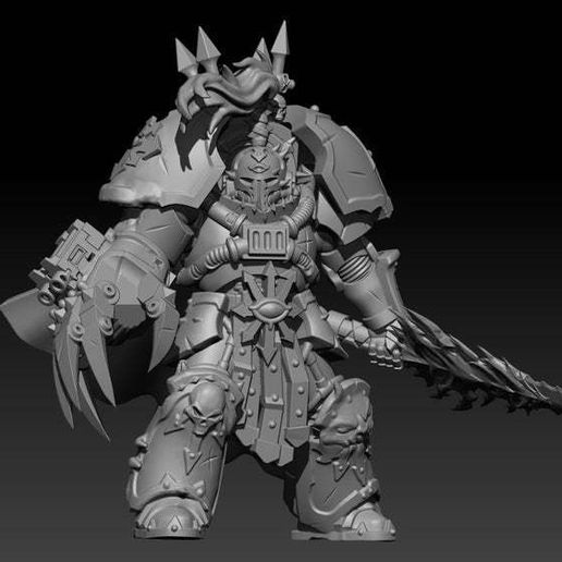 Helmeted Abaddon 3D model