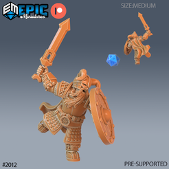 2012-Dwarf-Army-Sword-Shield-Medium.png Dwarf Army Sword & Shield ‧ DnD Miniature ‧ Tabletop Miniatures ‧ Gaming Monster ‧ 3D Model ‧ RPG ‧ DnDminis ‧ STL FILE