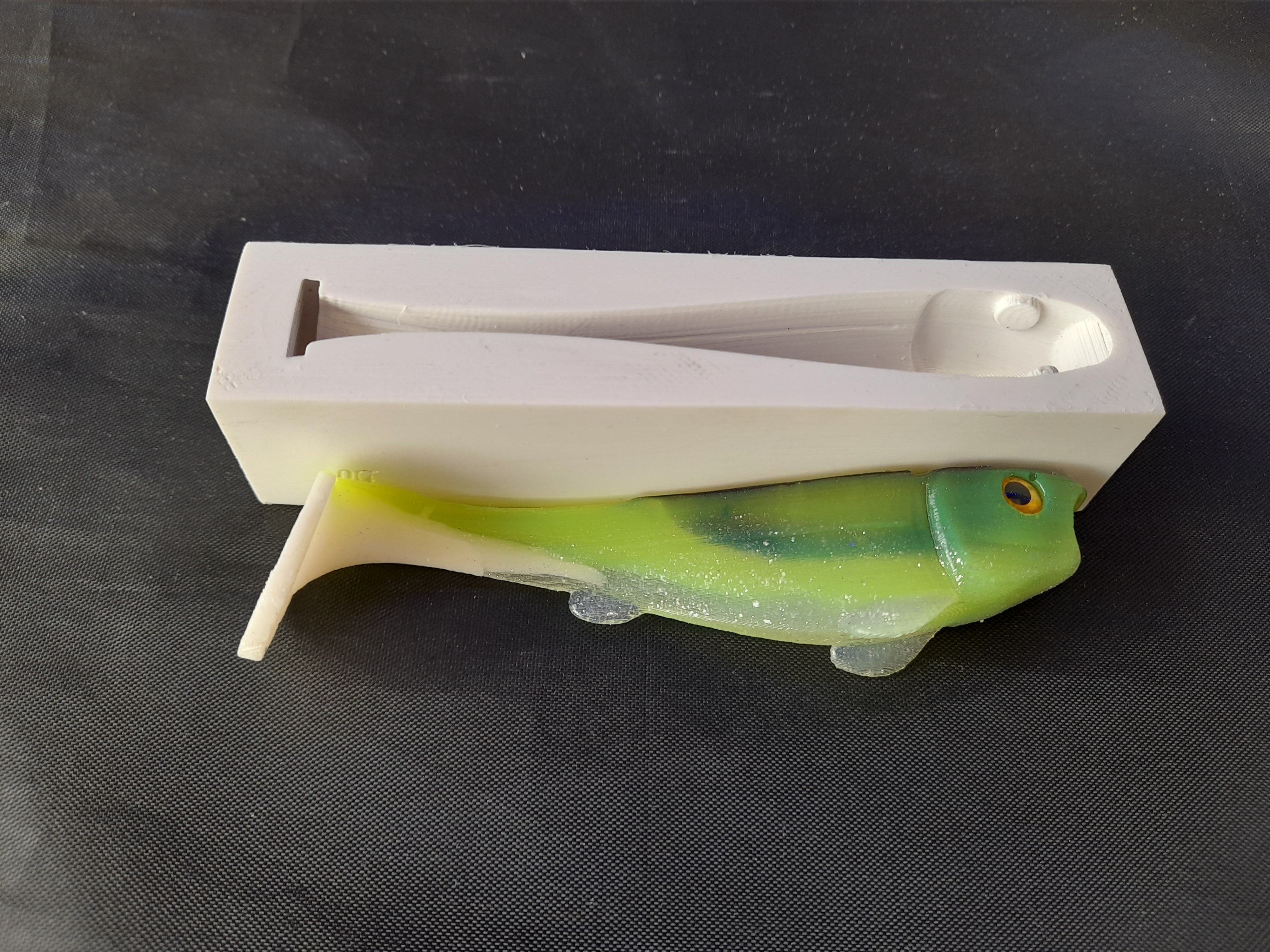 Download STL file POUR FISHING LURE MOLD 125mm • 3D print design ・ Cults
