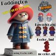 PaddingtonV2.jpg V.2 Beloved Blue Duffel Coat Bear with Red Hat Bust (Multi-Color)